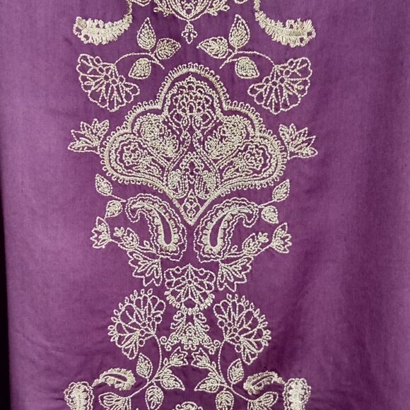 Soft Surroundings Idaira Hi/Low Embroidered Tunic M - Picture 3 of 6